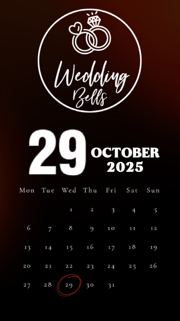 29 OCTOBER WEDDING