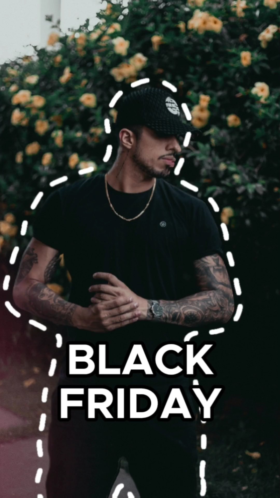 Man Fashion Black Friday Beat Katugmang Cutout na Estilo ng Tiktok 