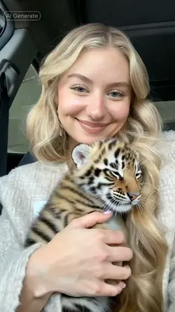 tiger cub hug