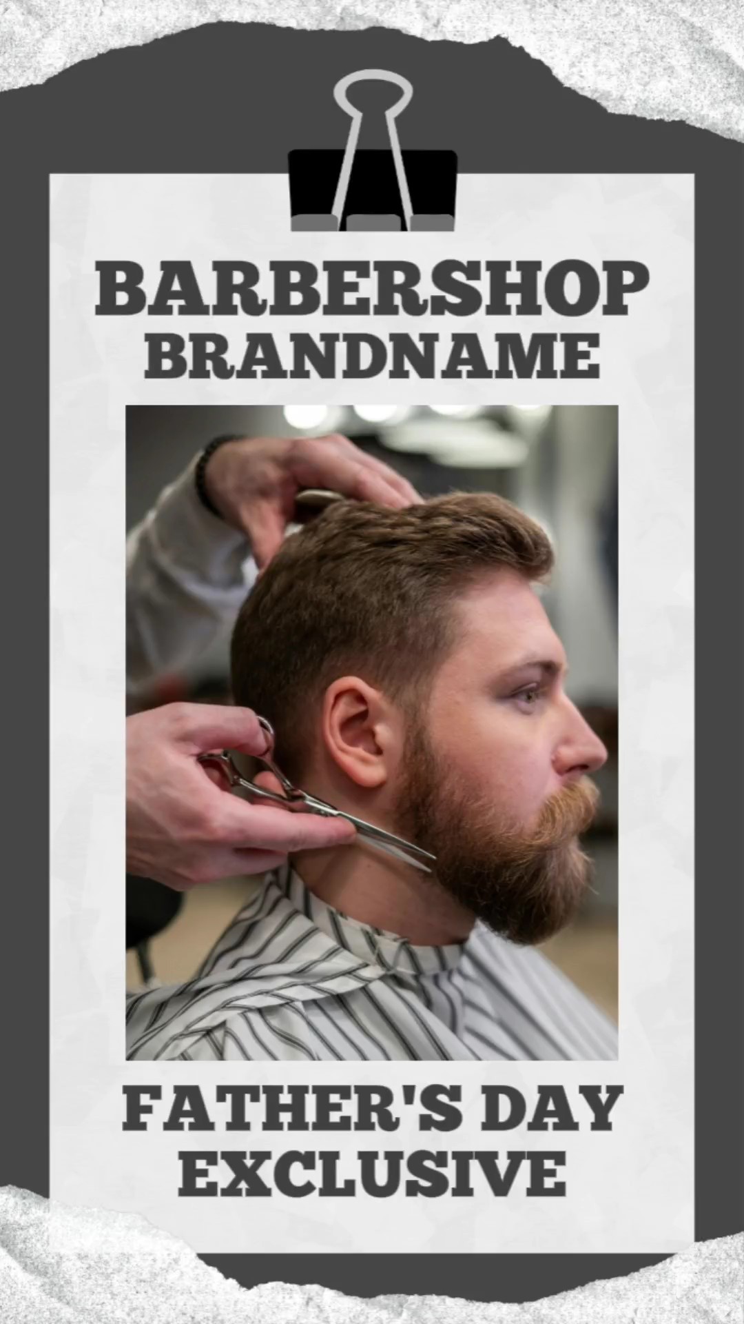 Promoção barbearia dia dos pais