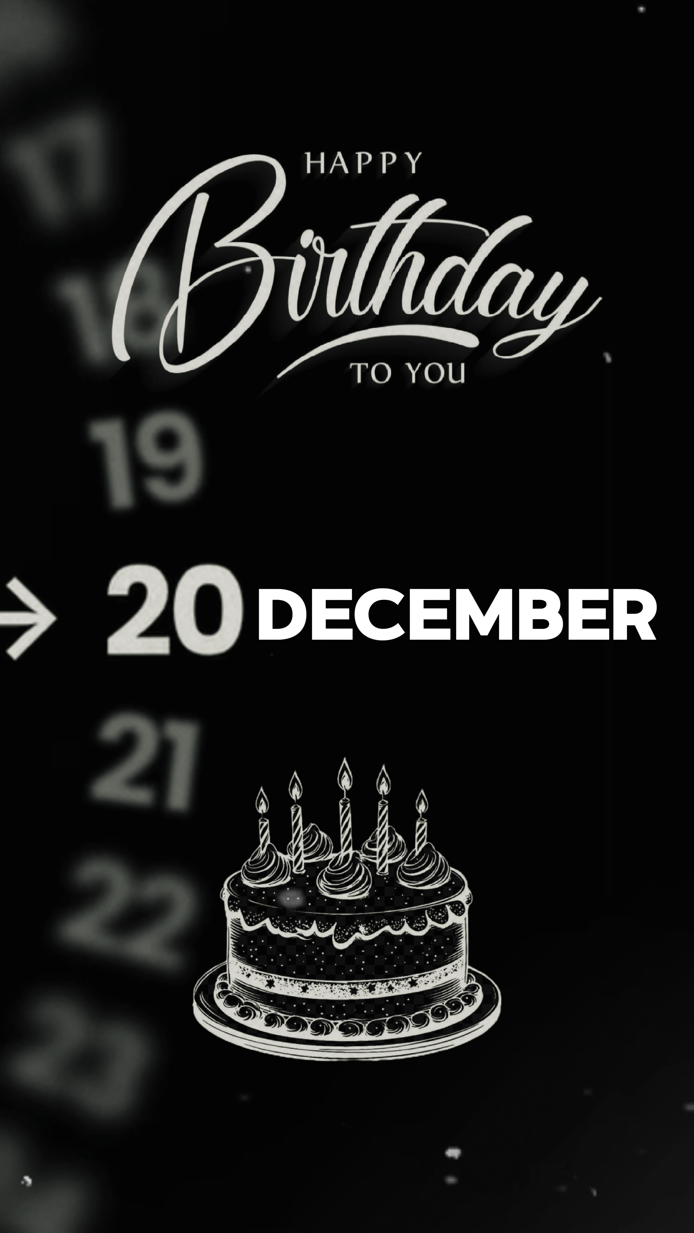 Hbd 20 de dezembro 