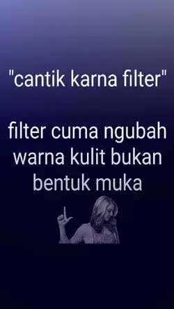 cantik karna filter
