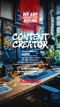 WE ARE HIRING POSTER