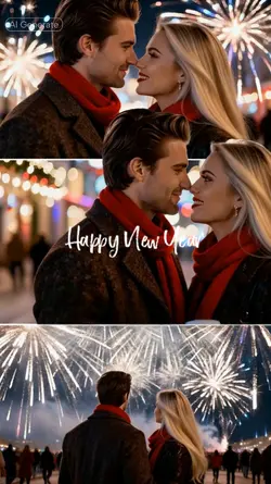 New Year Couple AI