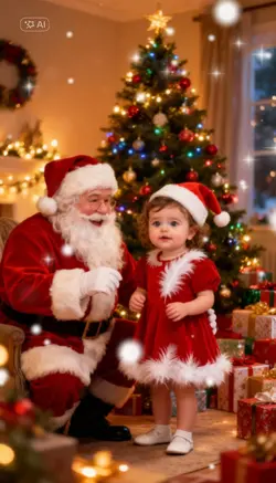 baby and santa claus