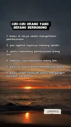 ciri orang berbohong