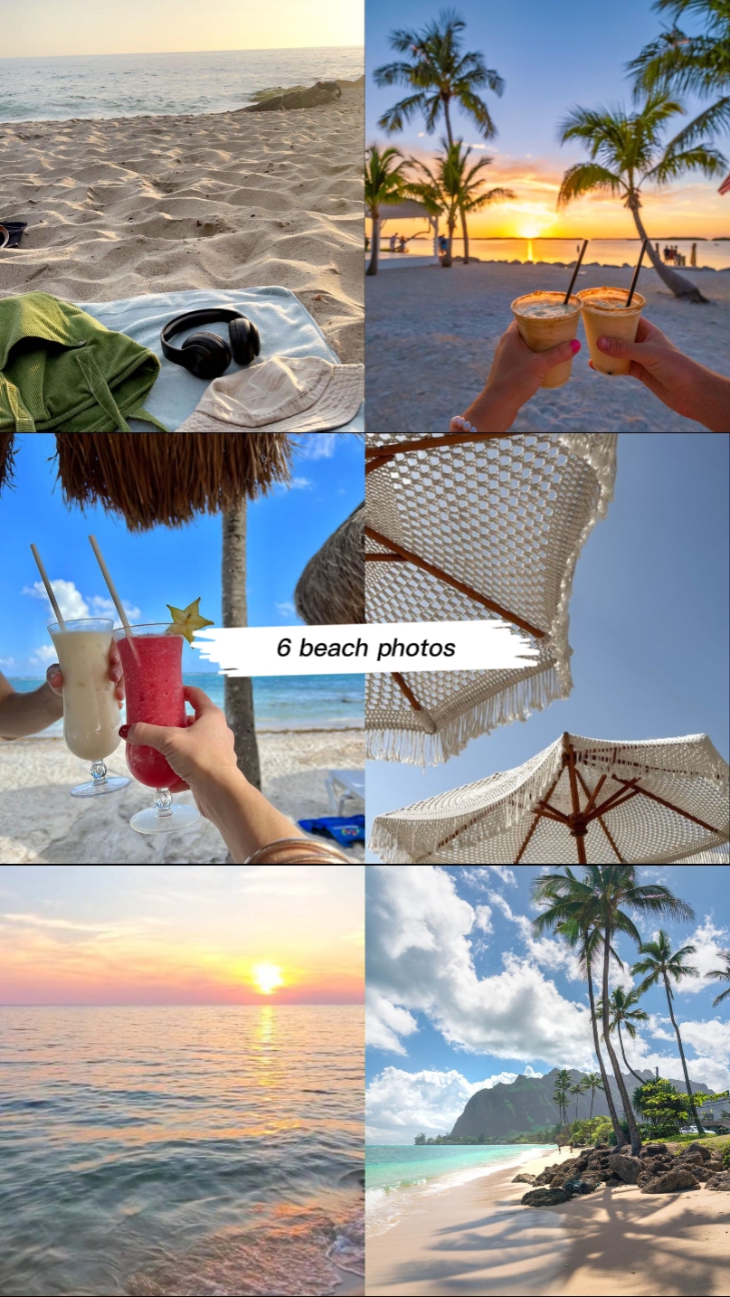 6 photos de plage