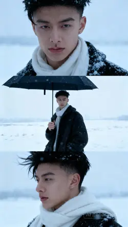 Ghép ảnh dưới tuyết