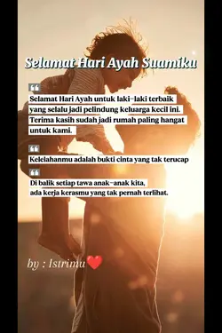 suamiku slmt HR ayah