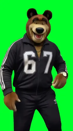 Dancing 67 bear meme