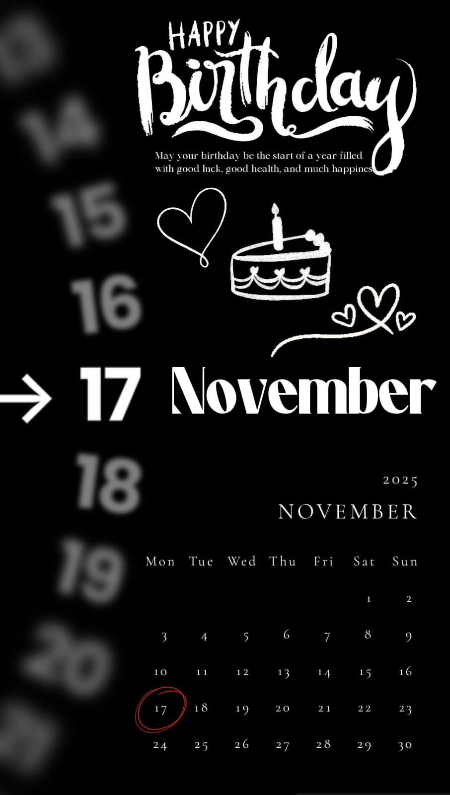Feliz Aniversário 17Nov