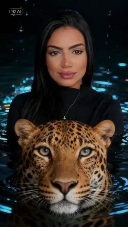 Foto com leopardo 