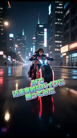 AIで近未来的なバイクに乗ってみた