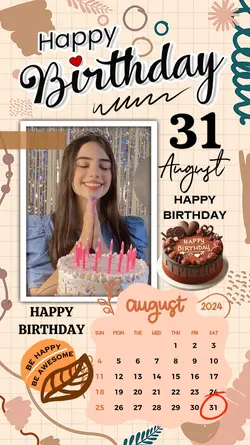 31 AUGUST HBD 2024