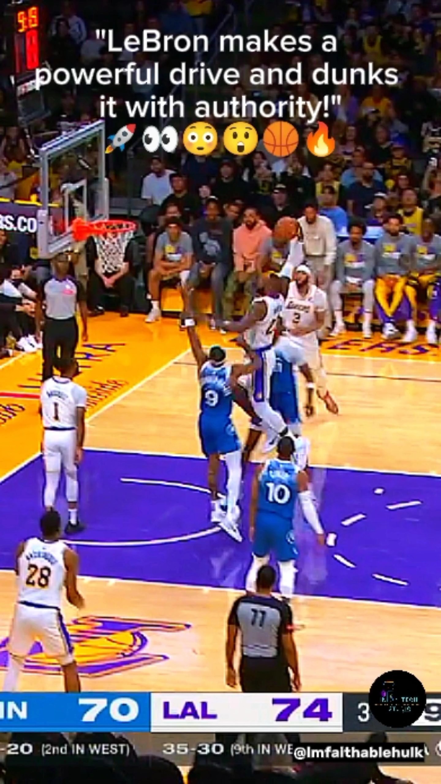 NBA- LeBron 'un Dunk' ı
