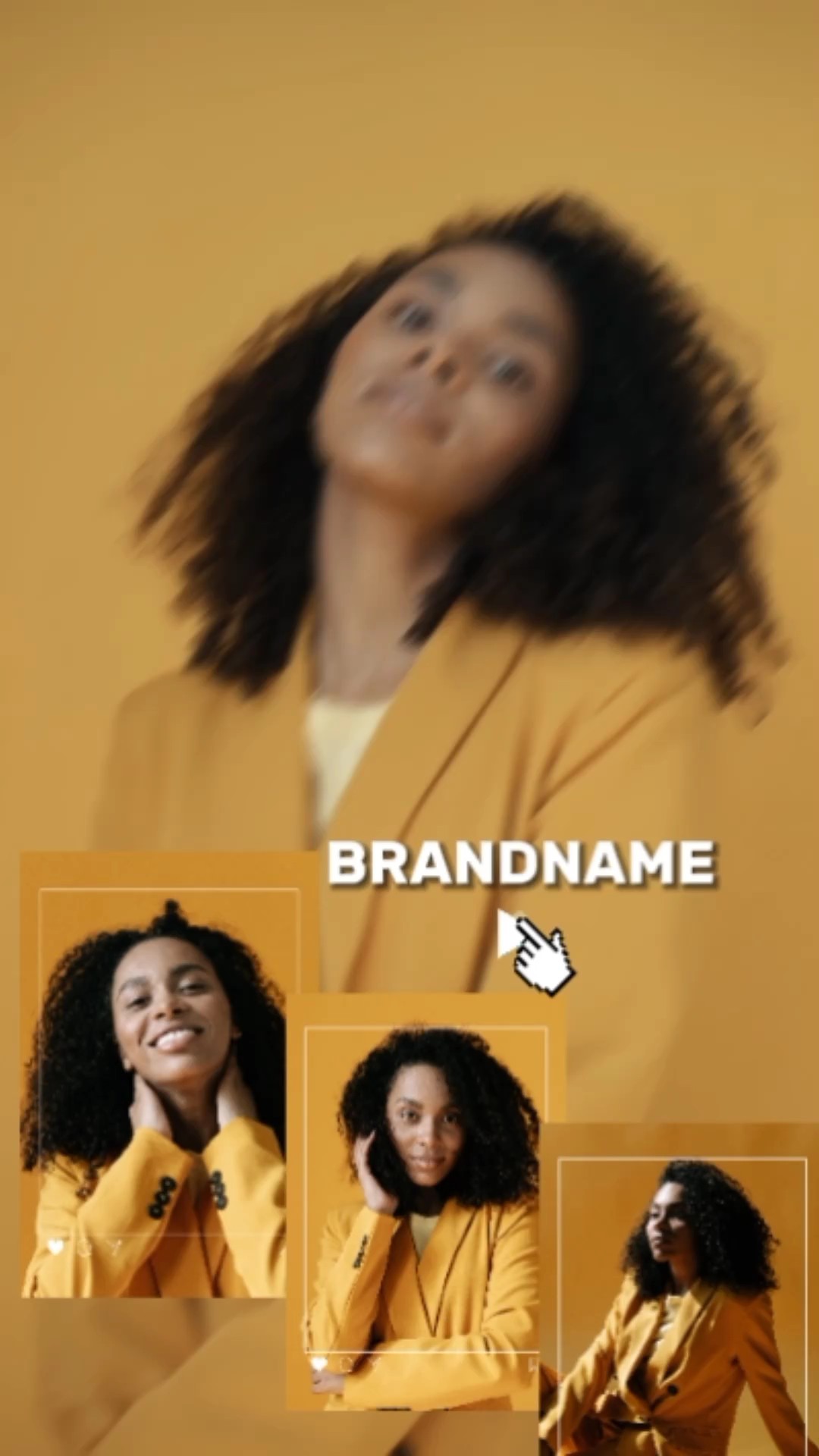 Nueva Colección Amarillo Elegante Exhibición De Productos Estilo TikTok