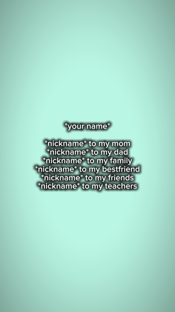 surnoms