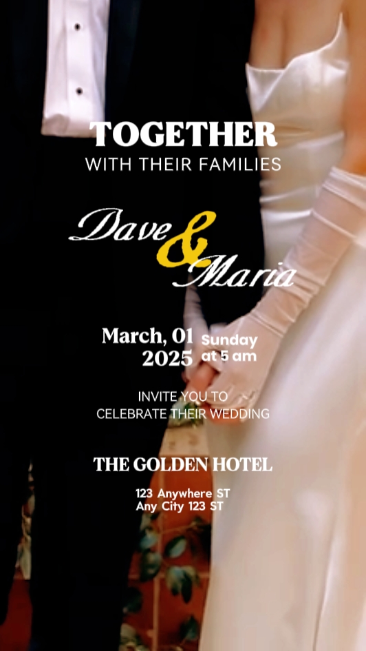 INVITATION DE MARIAGE