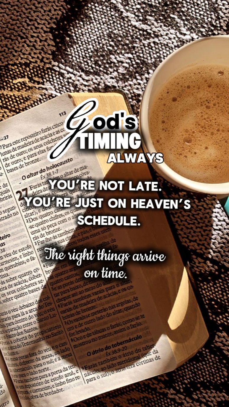 Laging Timing ng Diyos
