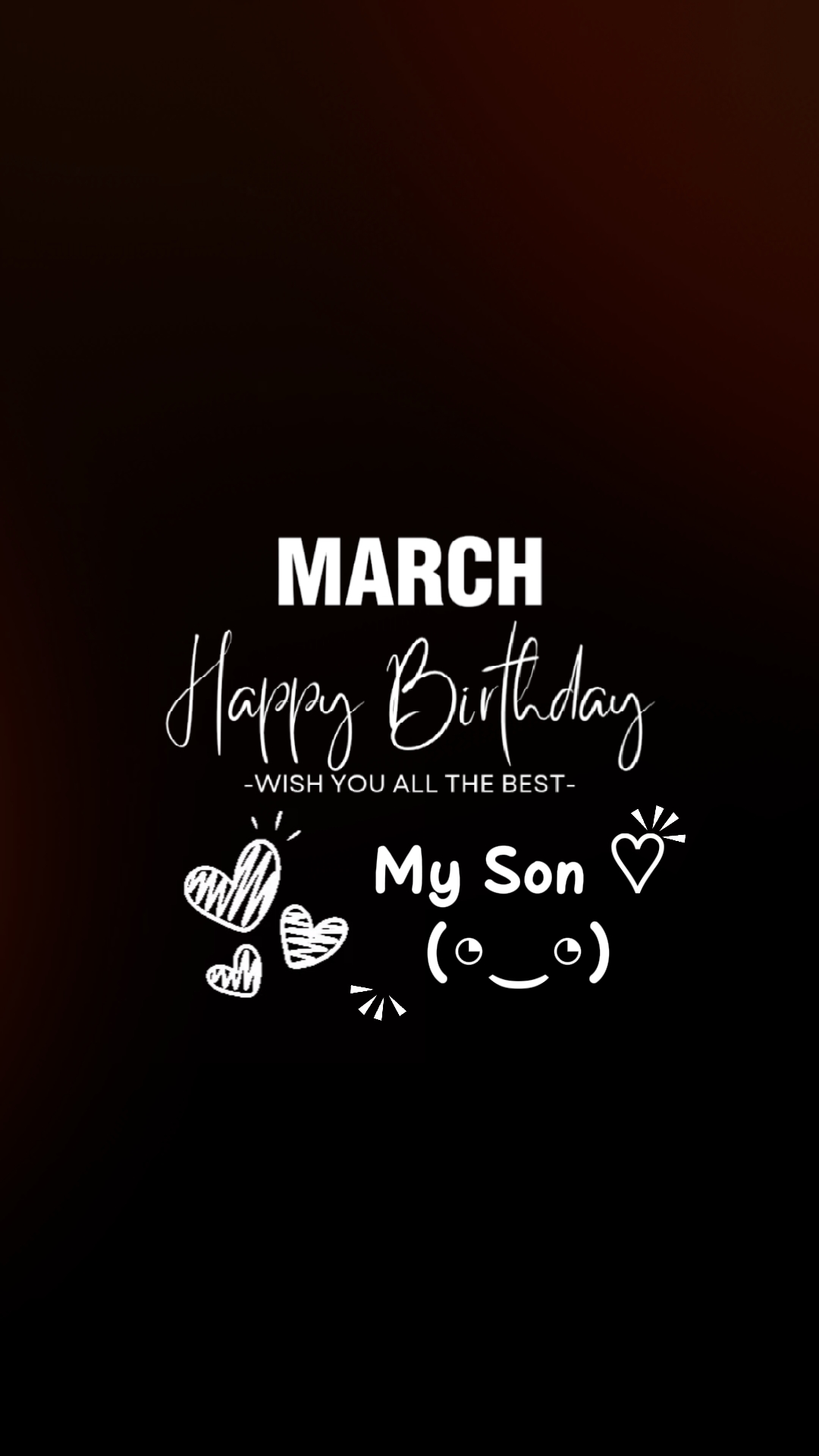 Anniversaire mars fils