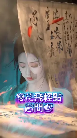 瘦花飛輕點眉間雪