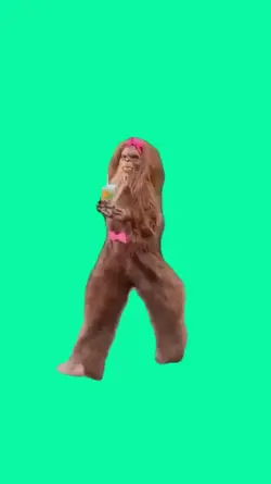 Bigfoot walking meme