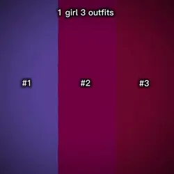 1 girl 3 outfits g
