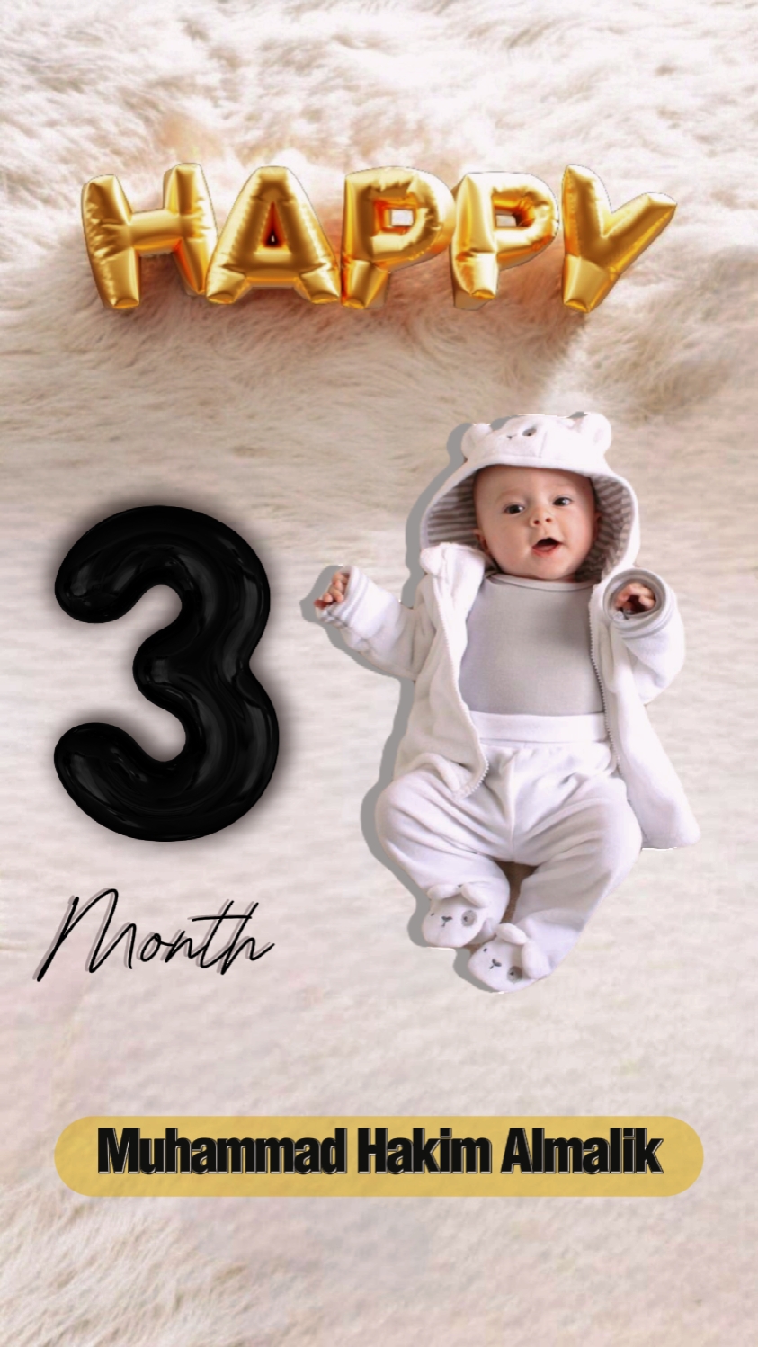 Selamat 3 Bulan Sayang