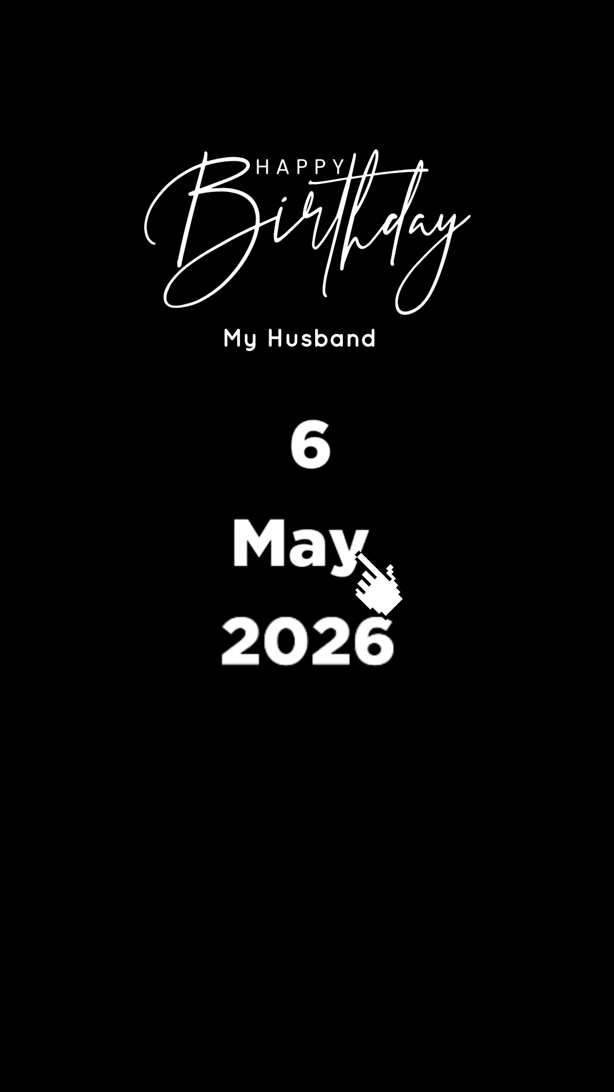 HBD HUSBAND 6 MAY