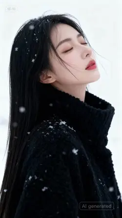 Ghép ảnh tuyết rơi 