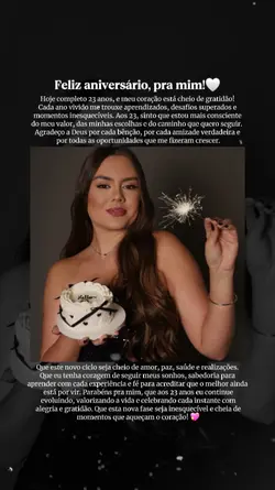 parabéns pra mim