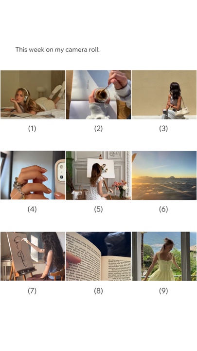 camera roll number