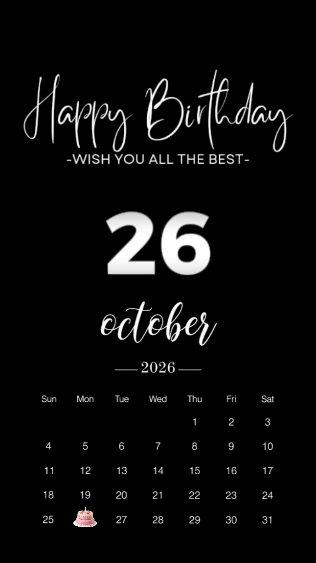 26 october birthday 