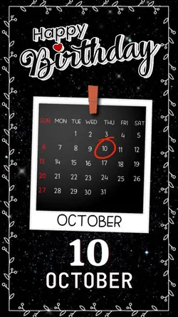 BIRTHDAY 10 OCTOBER