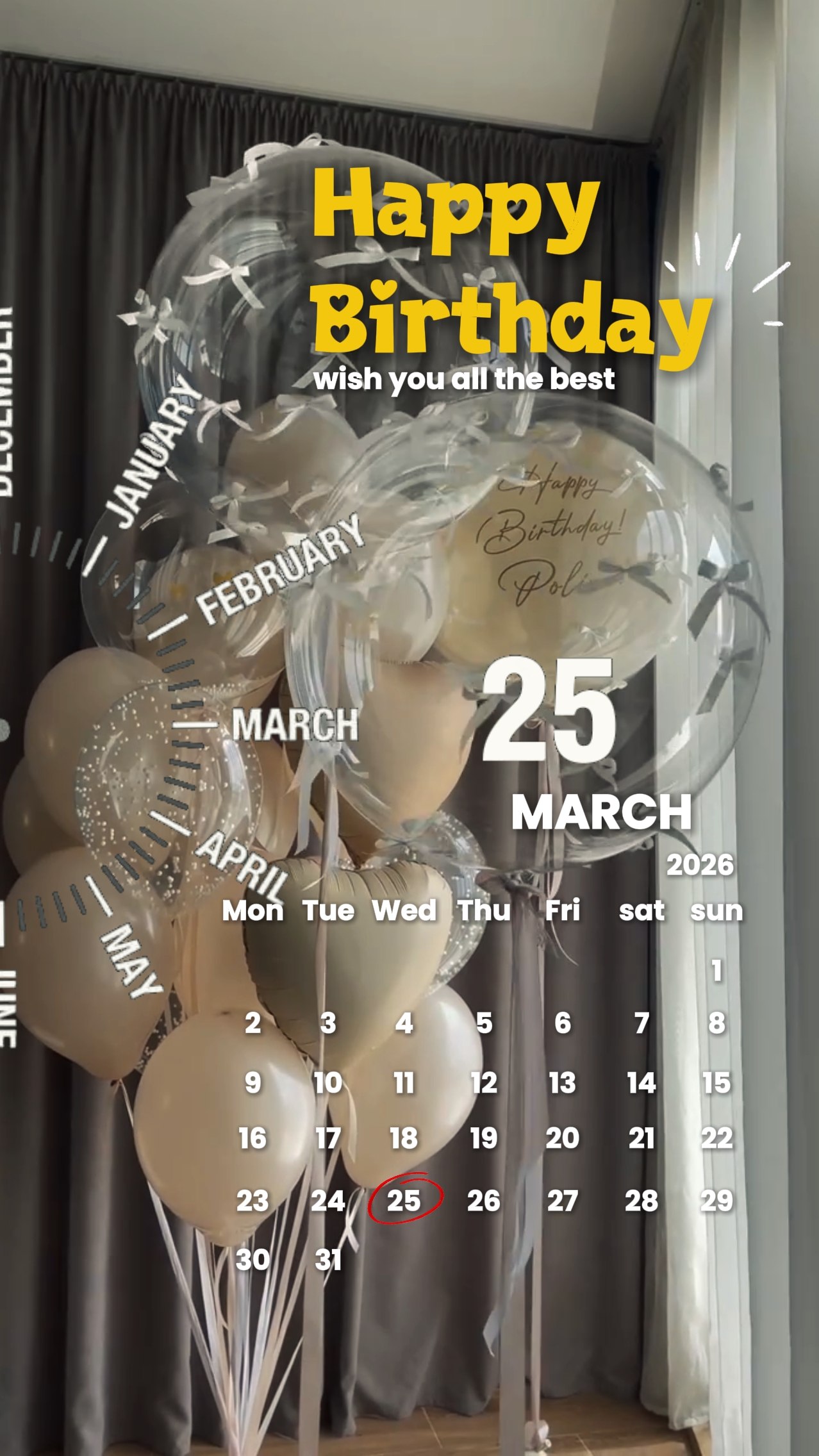 HBD 25 MARET 