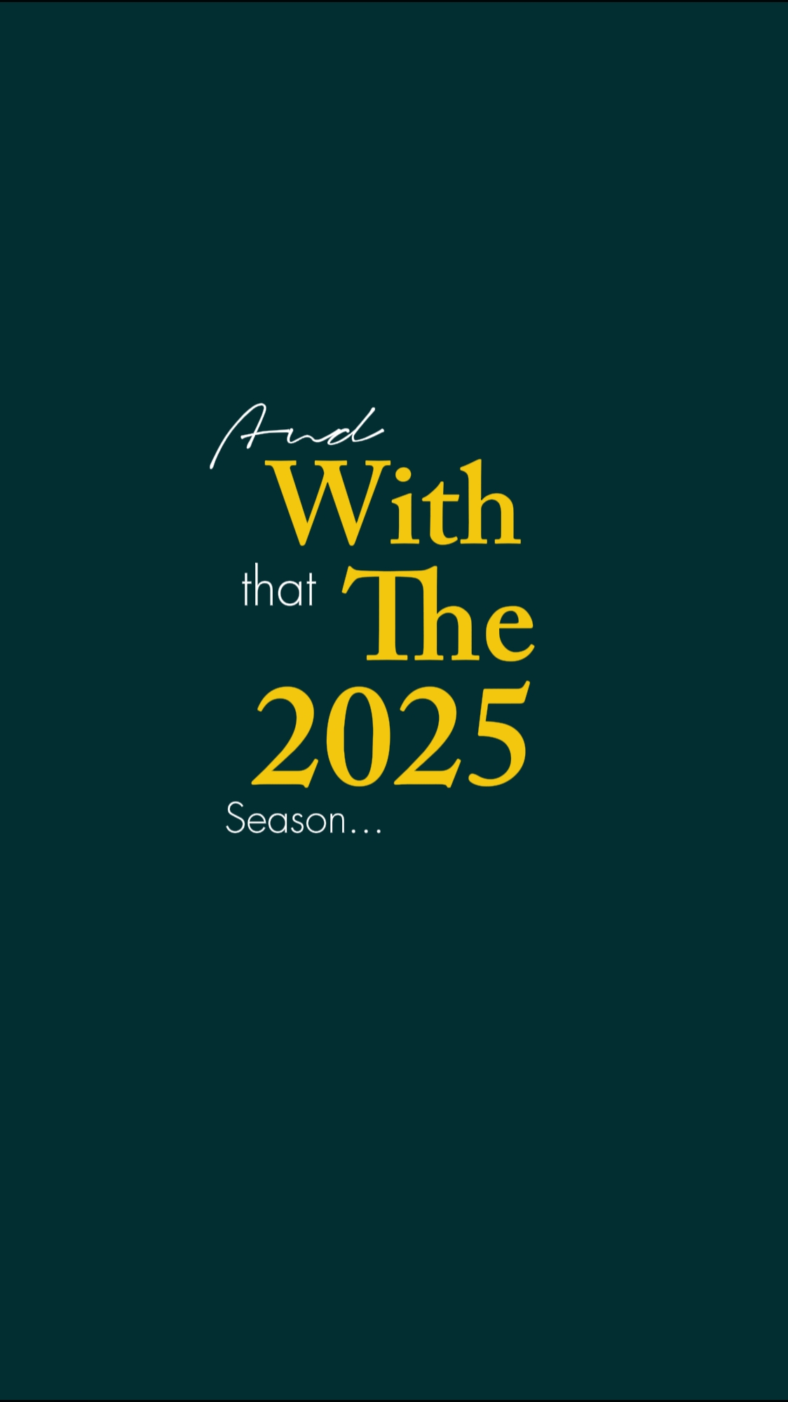 2025 sezonunun sonu.