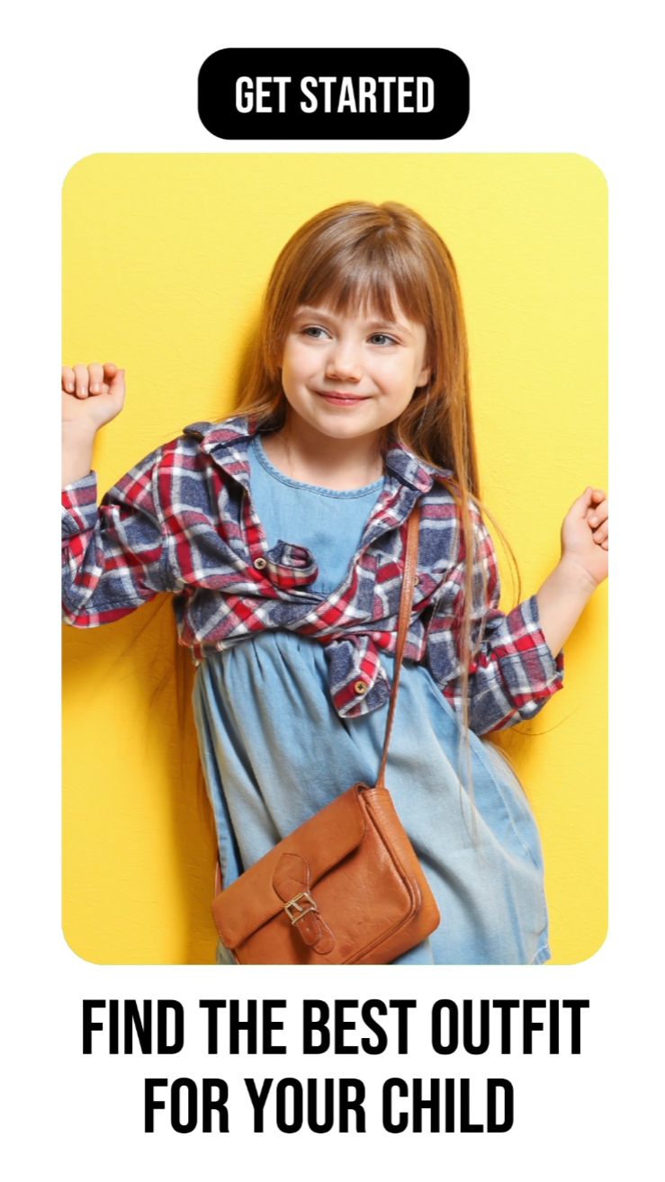 Fashion Kids Product Display UI Recreation TikTok Style 