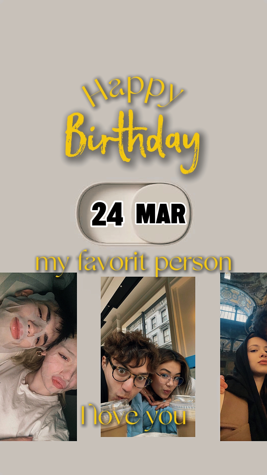 Birthday couple