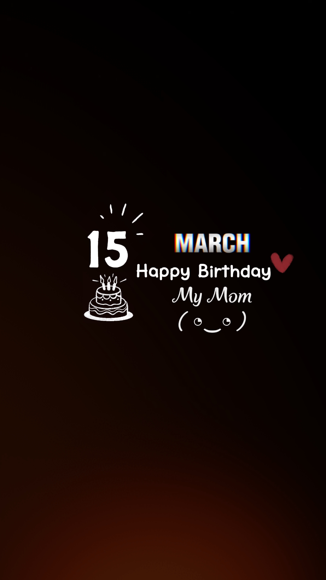 Selamat ulang tahun Ibuku, 15 Maret