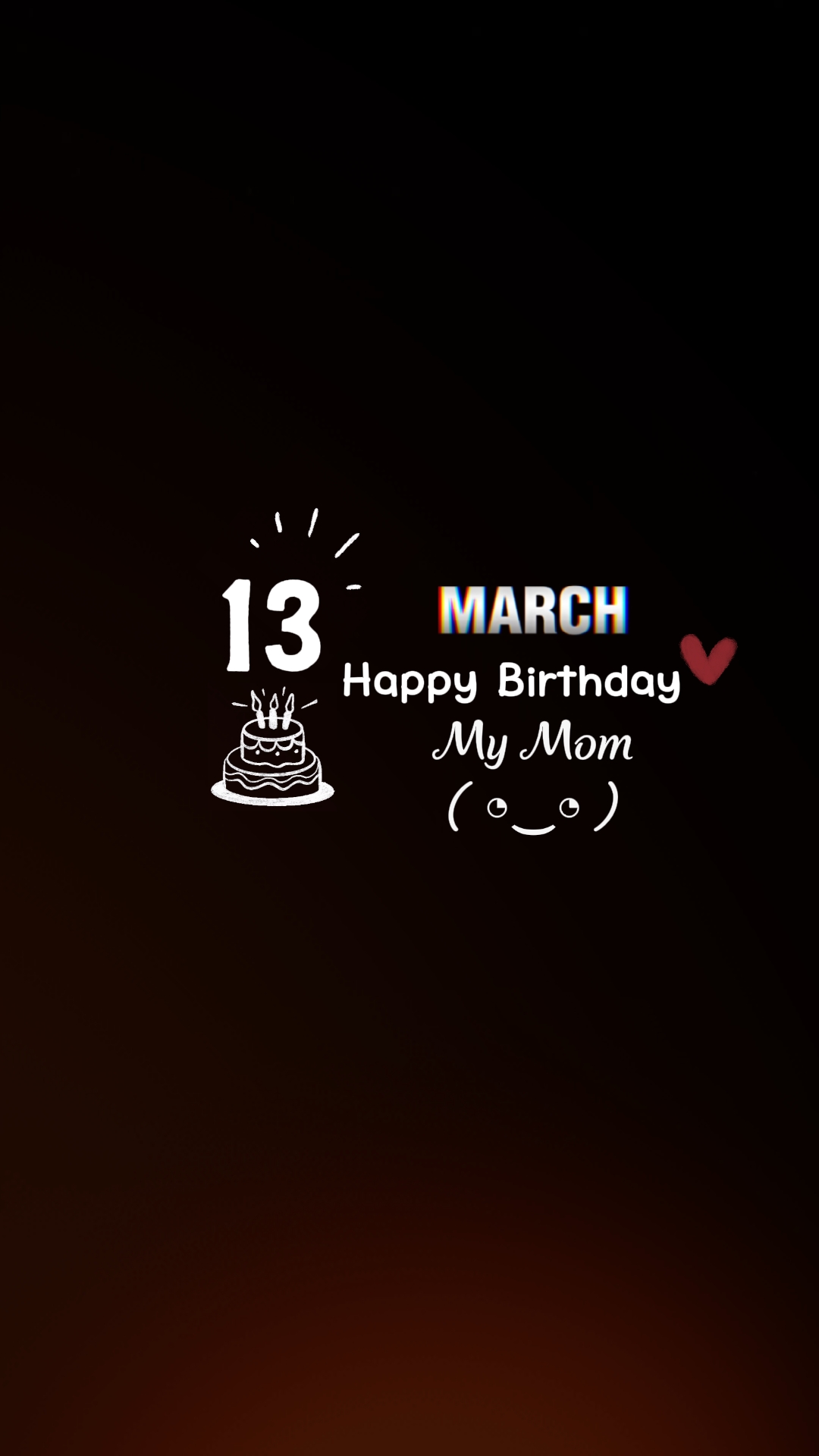 Hbd 13 mars, maman