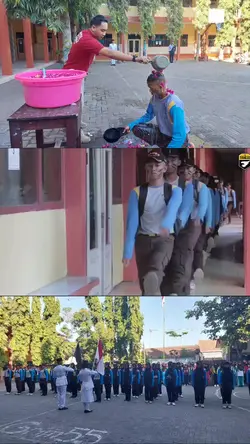 1 video ditengah 
