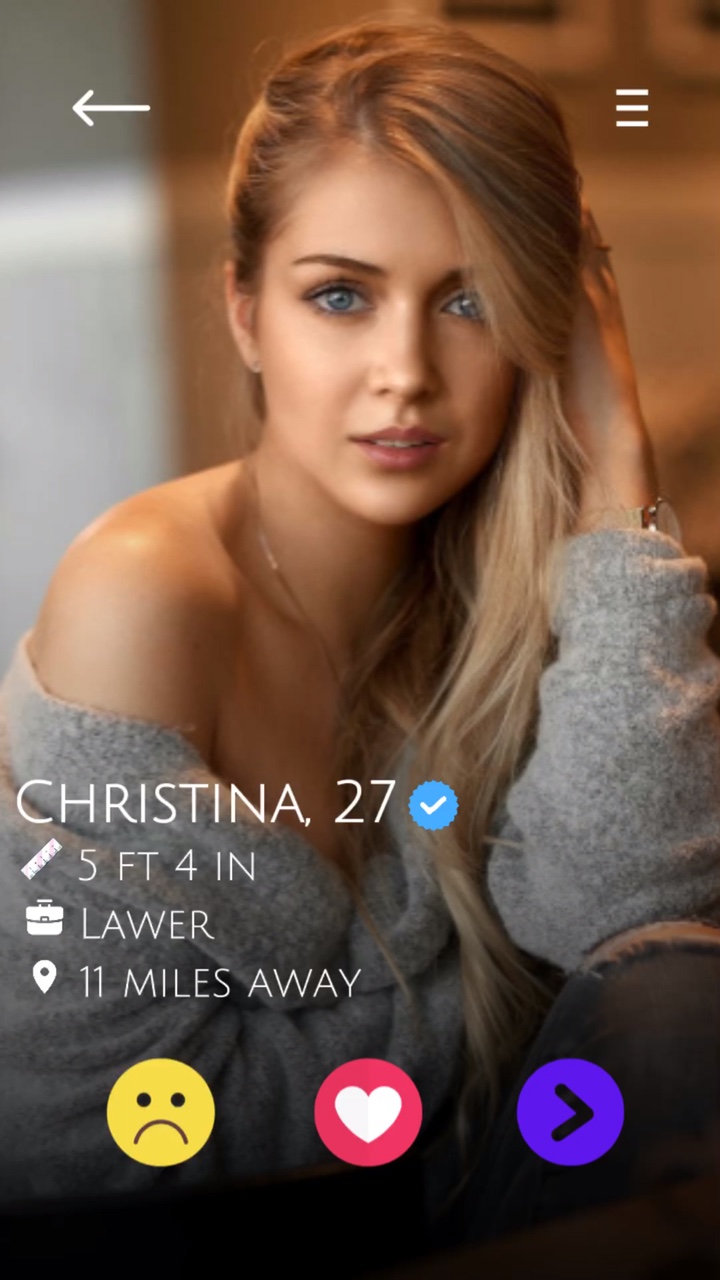 Affichage de l'application de rencontres Beating Match Style Tiktok