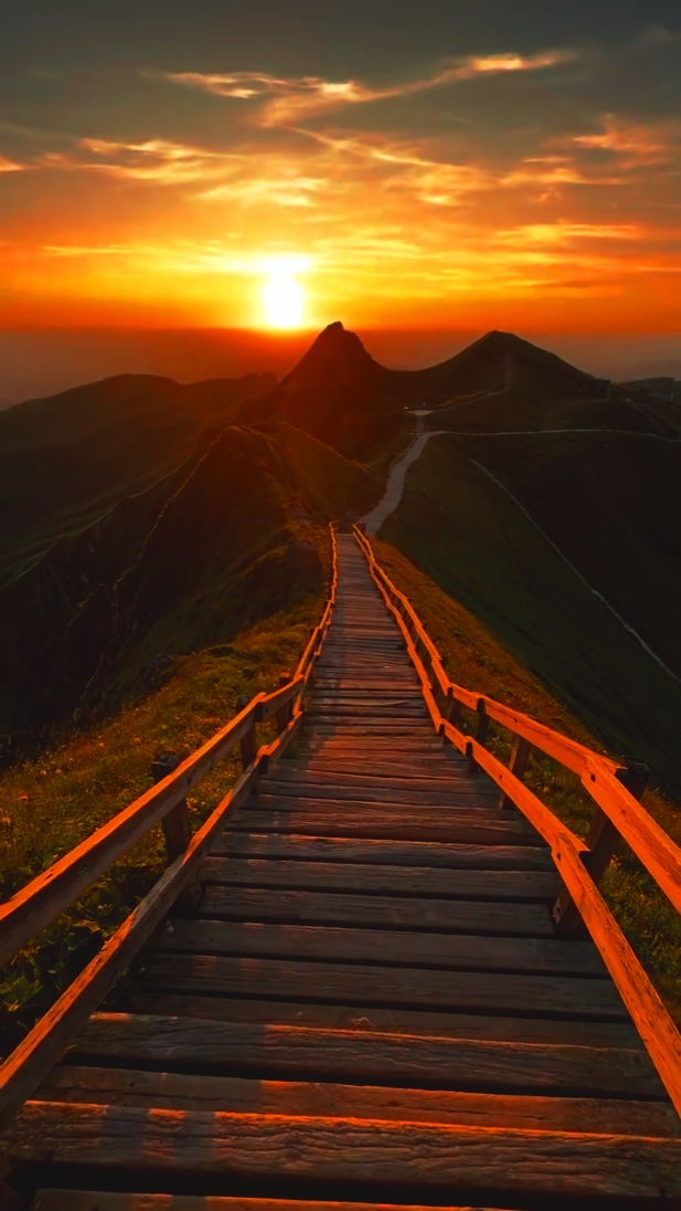 ralenti au coucher du soleil 