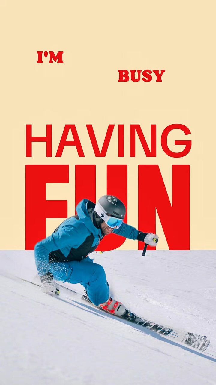 SKIING TYPOGRAPHY