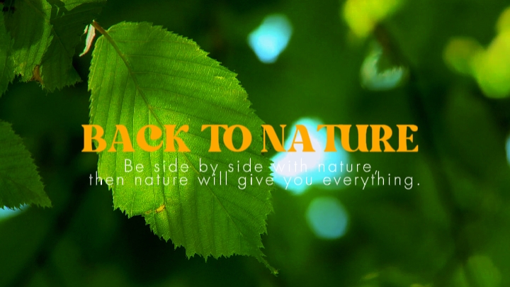 Back to nature 