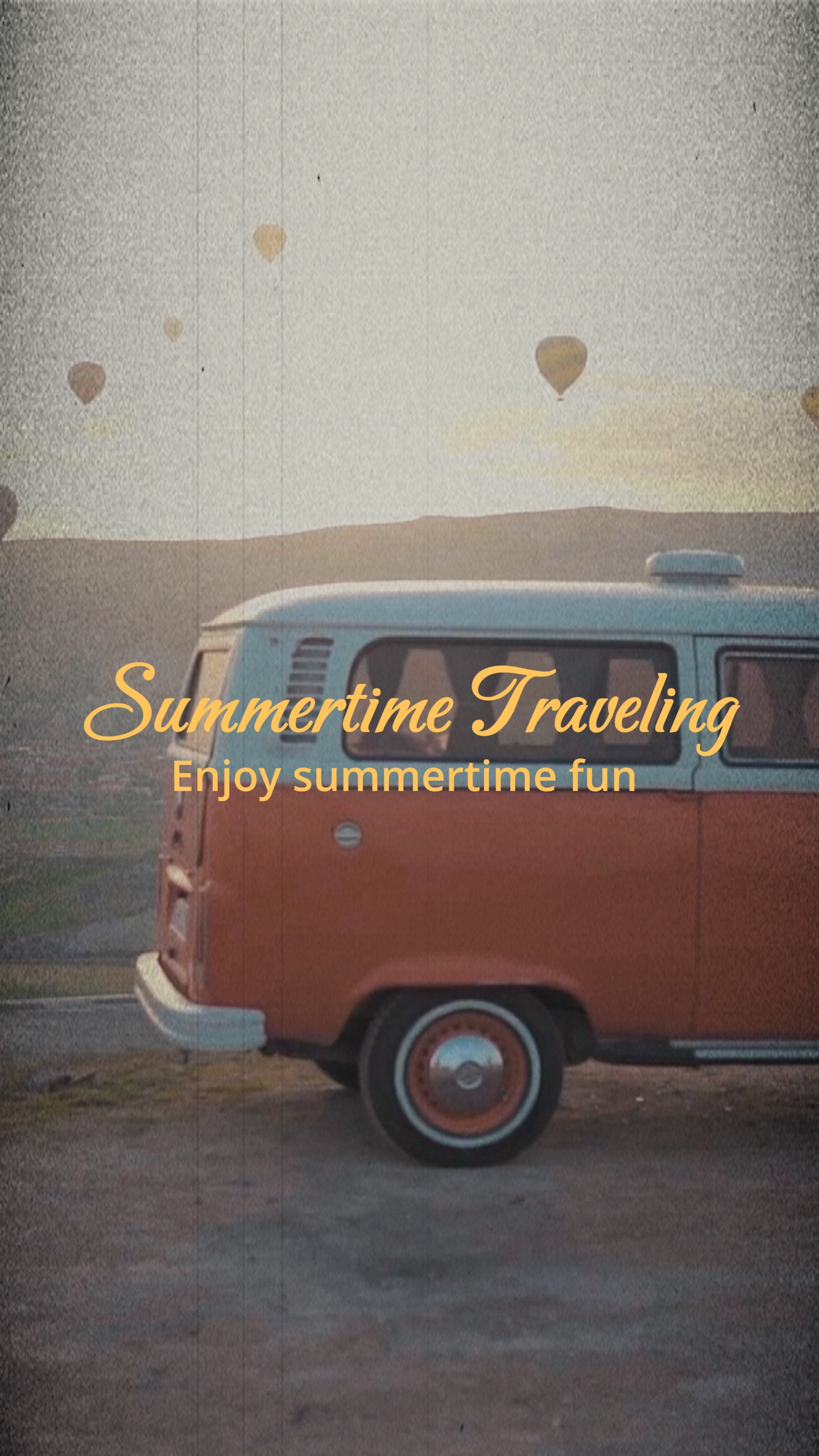 Industriya ng Paglalakbay Retro Style Template Promotion