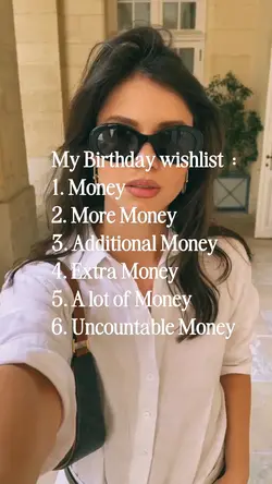 Birthday whislist