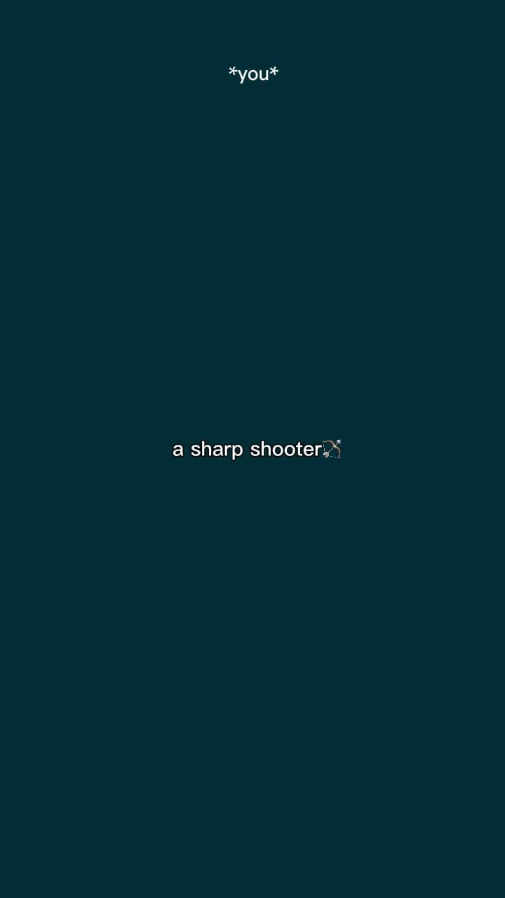 A sharp shooter