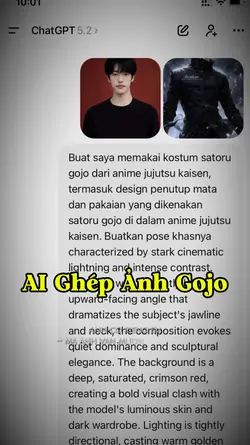 Ghép ảnh AI Gojo