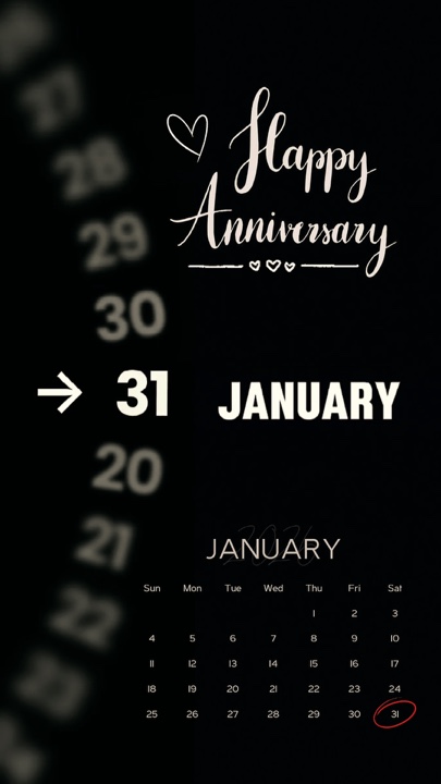 Anniversary 31 jan